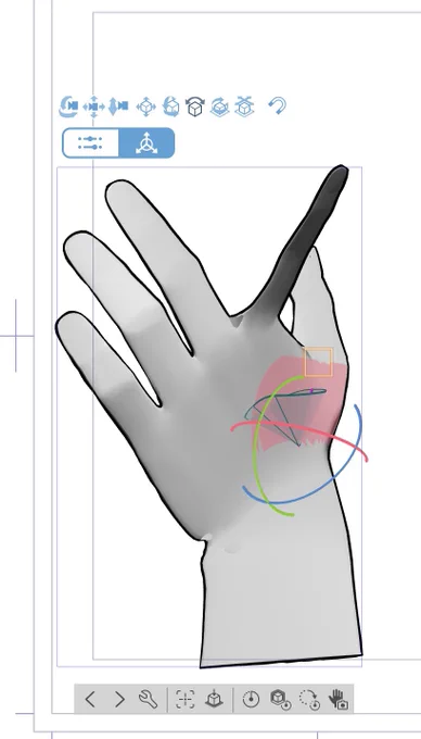 最近blenderで座標軸おぼえたもんねて意気揚々とクリスタの3D出したら5秒でコレ