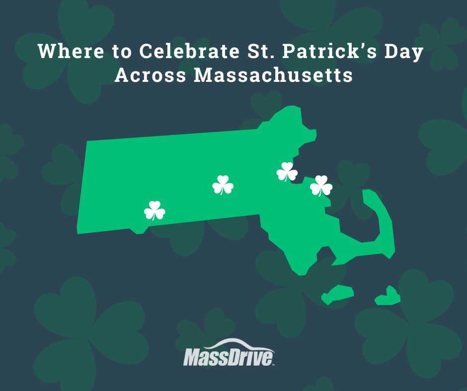 Where to celebrate #StPatrickDay in #Massachusetts: 

☘️ South Boston – Mar 15, 11:30 AM
☘️ Worcester – Mar 15, 12 PM
☘️ Holyoke – Mar 22, 11 AM
☘️ Scituate – Apr 12, 1 PM

Have a fun and safe St. Paddy’s Day! 
#NewEngland #MassachusettsEvents #SupportLocalMA #LocalBusinessMA