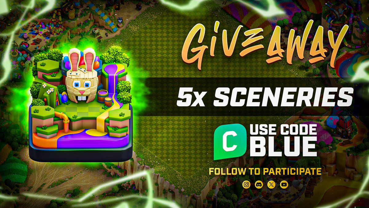 BlueprintCoC's tweet photo. 🚨Exclusive X GIVEAWAY TIME!🚨
📅 Closes on 15th March!
We’re giving away 5 Painter Scenaries only on X!🎨

To enter:
✅ Like &amp; RT
✅ Tag 2 friends
✅ Post image of using Code BLUE

🥳 Make sure to follow us (@BlueprintCoC) so we can reach you through DM!
#ClashOfClans #Giveaway https://t.co/bbQ4dHlWNQ