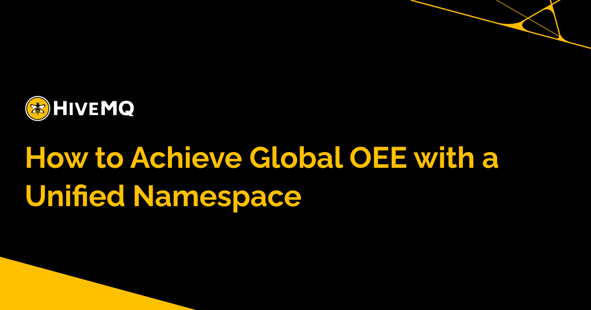 HiveMQ's tweet photo. At the ProveIT 2026 conference, HiveMQ demonstrated how manufacturers can build a single global OEE scoreboard using a Unified Namespace (UNS). Check out the blog to learn more: https://t.co/KP9bHuTIqe
#Manufacturing #OEE #UnifiedNamespace #MQTT #IndustrialData #Industry40 https://t.co/XtOqDG7PeI