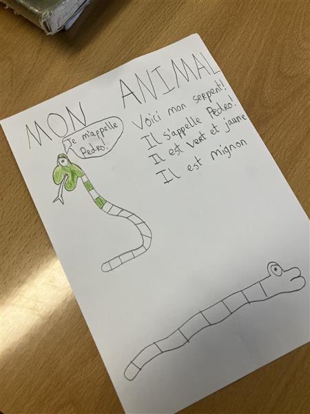 balcsie's tweet photo. Creative art time in French class as first years created pictures of their ‘animal préféré’ Bravo les élèves 🇫🇷👏🏼🎨  #creativeschools #bcsfrench https://t.co/Z5E1uLkC0I