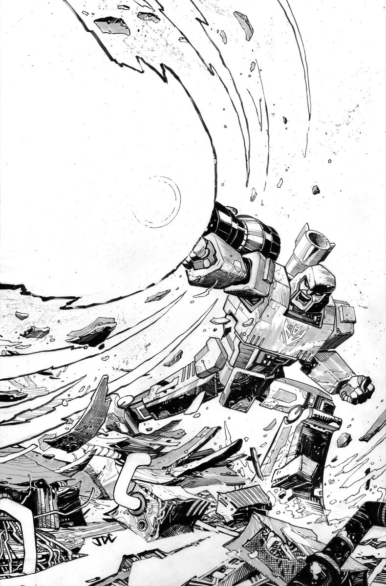 MEGATRON inks. 

For my TRANSFORMERS #24 3rd printing cover.