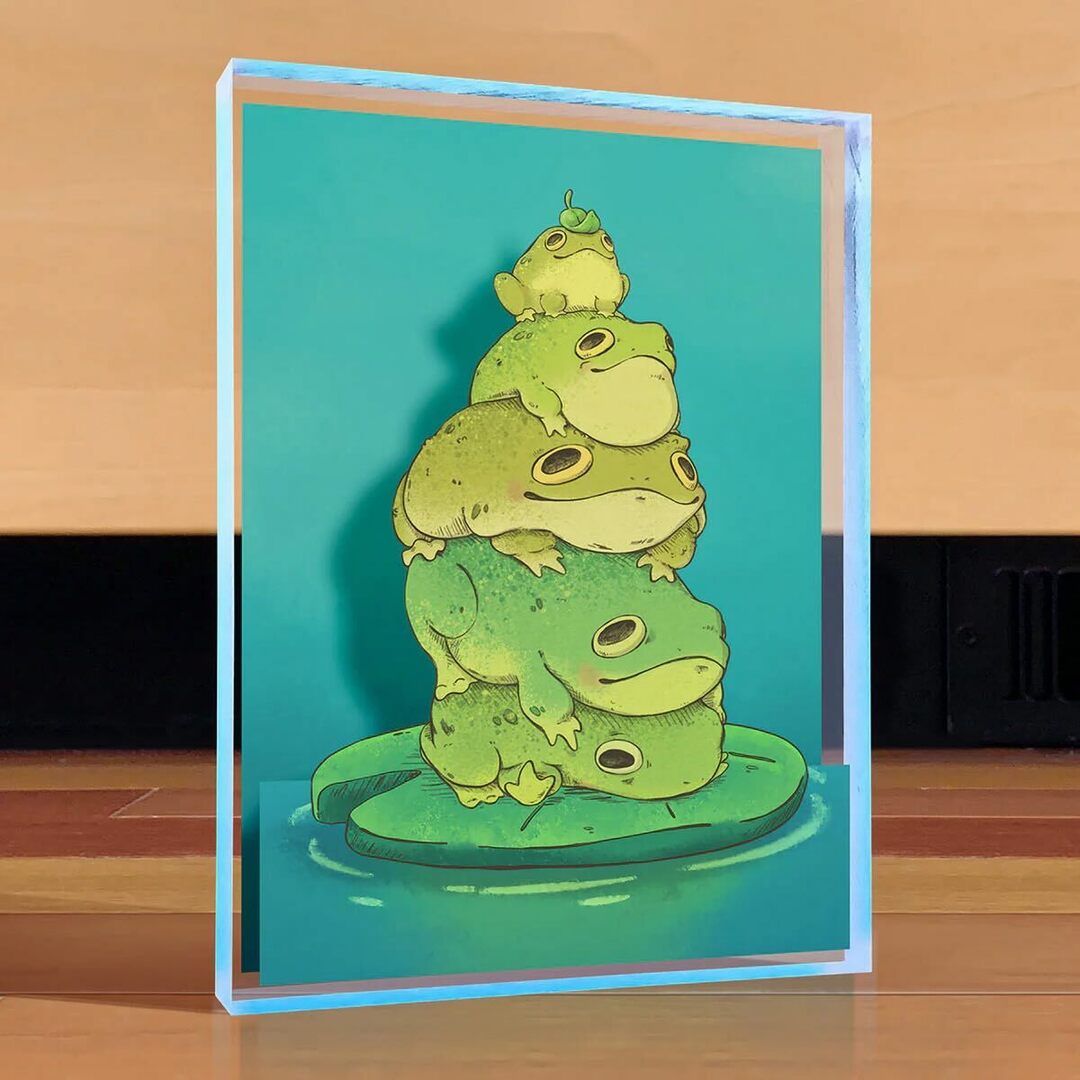 Artovision3D's tweet image. The only thing better than one frog is a big stack of them by @abi.toads - This happy little frog pile is the perfect way to show off your love for these wonderful little garden buddies! - bit.ly/3IvNlUB

#art #abitoads #frogs #cottagecore #nature