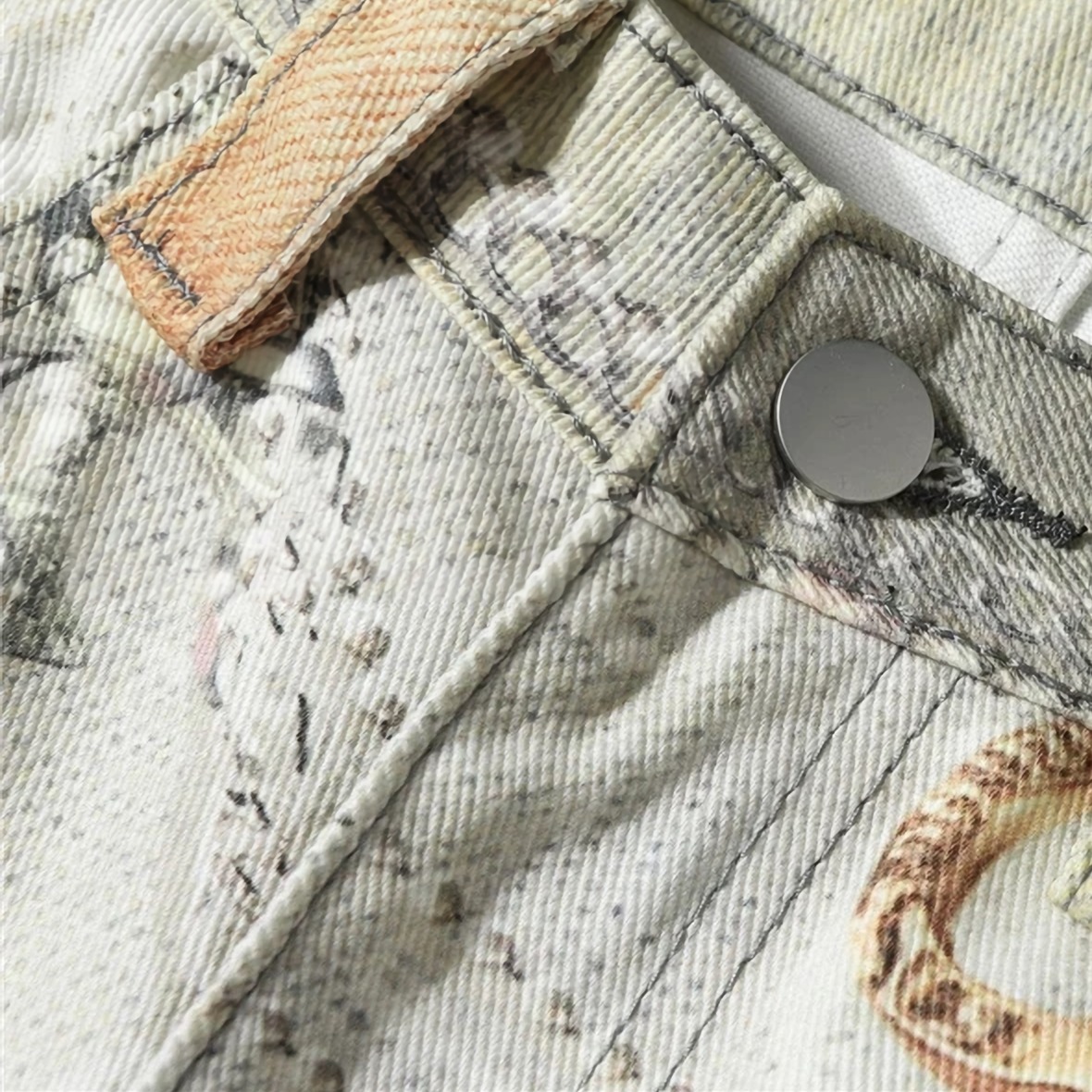 cloutcollection's tweet photo. 'Mirage' Custom Print Denim Jeans