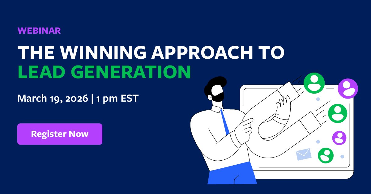 Ready to turn more prospects into opportunities? 

Join our free webinar to gain confidence and strengthen your lead generation approach.

Register today: bit.ly/3P3Xpax