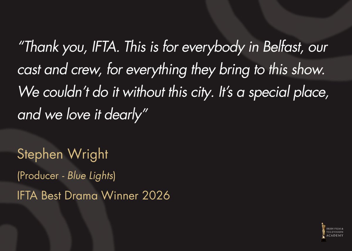 Irish Film & Television Academy (IFTA) tweet media