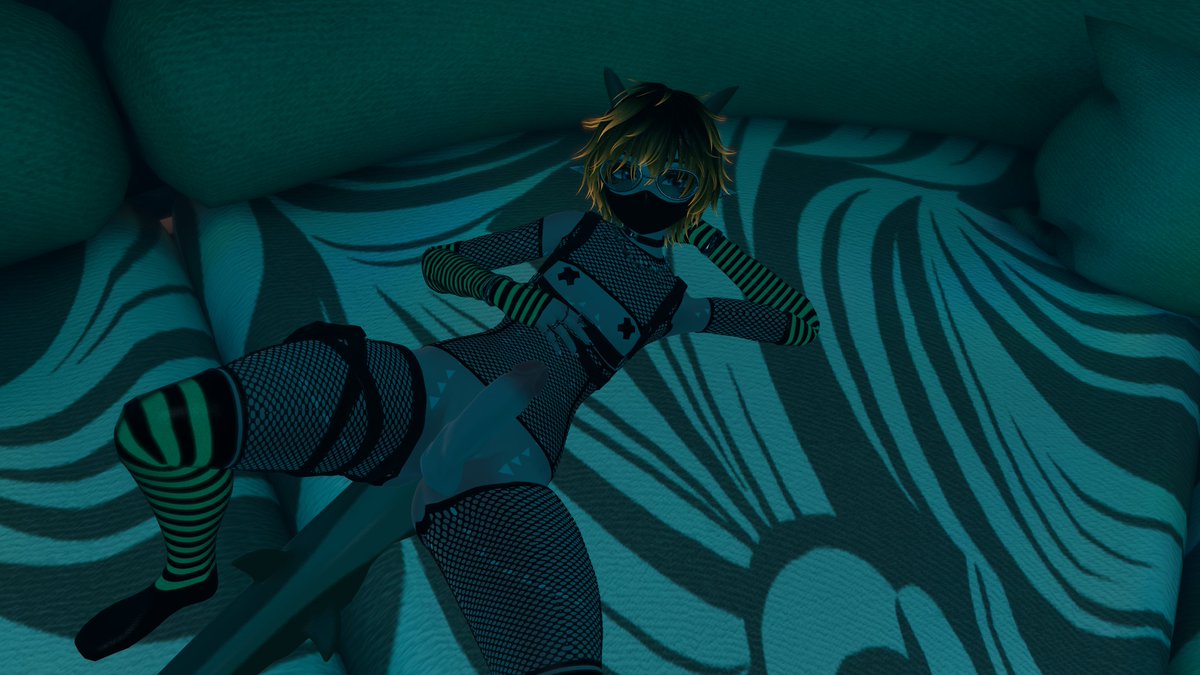 SushiTheSharky's tweet photo. A little look at somethin I've been workin on! Human Sushi! Still making some edits to the textures and all to more line up with OG Sushi. 
I of course will still be a Furry content creator but wanted a humie model to collab with my friends on the sites that are not super friendly to us, like my old stomping grounds on F4n21y.