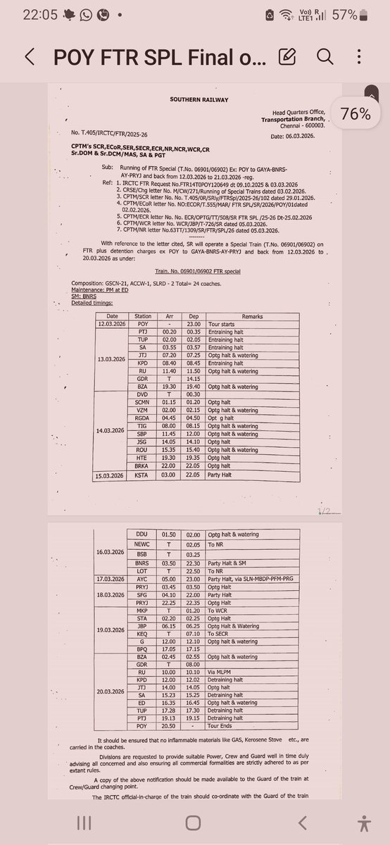 Pollachi Train Passengers Welfare Association tweet media