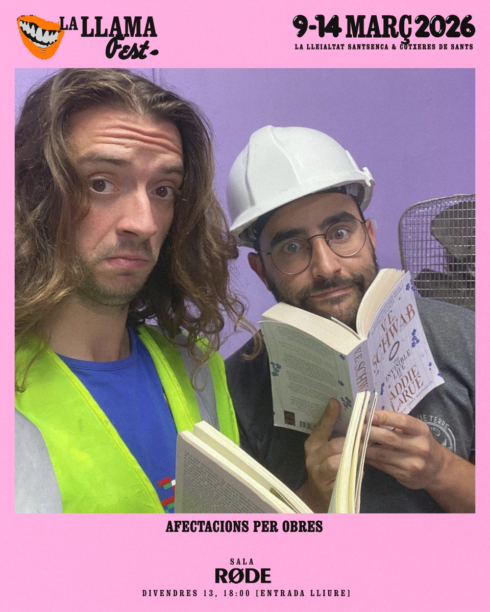 🎙️ Avui directe gratuït d'AxO a <a href="/LaLlamaFest/">La Llama Fest</a>!

🕕 A les 18:00 tothom a la Sala Rode de la <a href="/Lleialtat/">Lleialtat Santsenca</a>.

1 horeta de cultura i humor a tot motor!

Després de nosalters, quedeu-vos per la penya de <a href="/EmbrujoDigital/">Embrujo Digital</a> i <a href="/como_podcast/">Cómo Podcast | Geopolítica, cultura y guasa</a>.

🎟️ Entrades pel festi ➡️ entradium.com/es/organizers/…