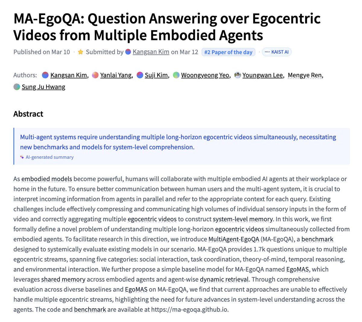 Benchmark abstract screenshot