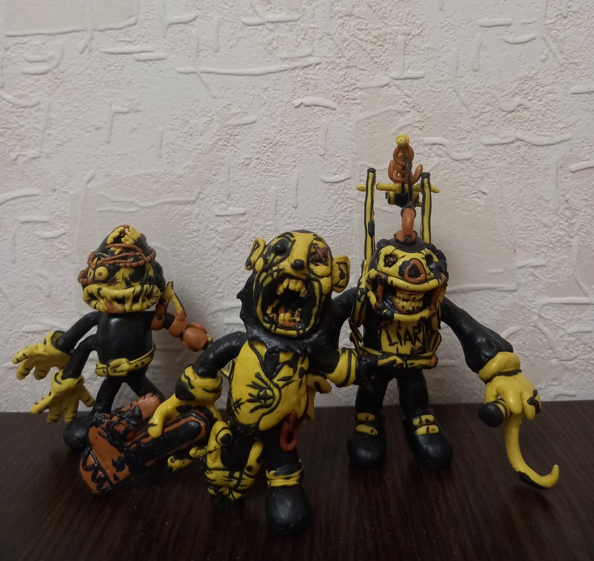 trandimord2's tweet photo. Butcher Gang: Piper, Fisher, Striker.
#BENDY https://t.co/6iA5GOBDlm