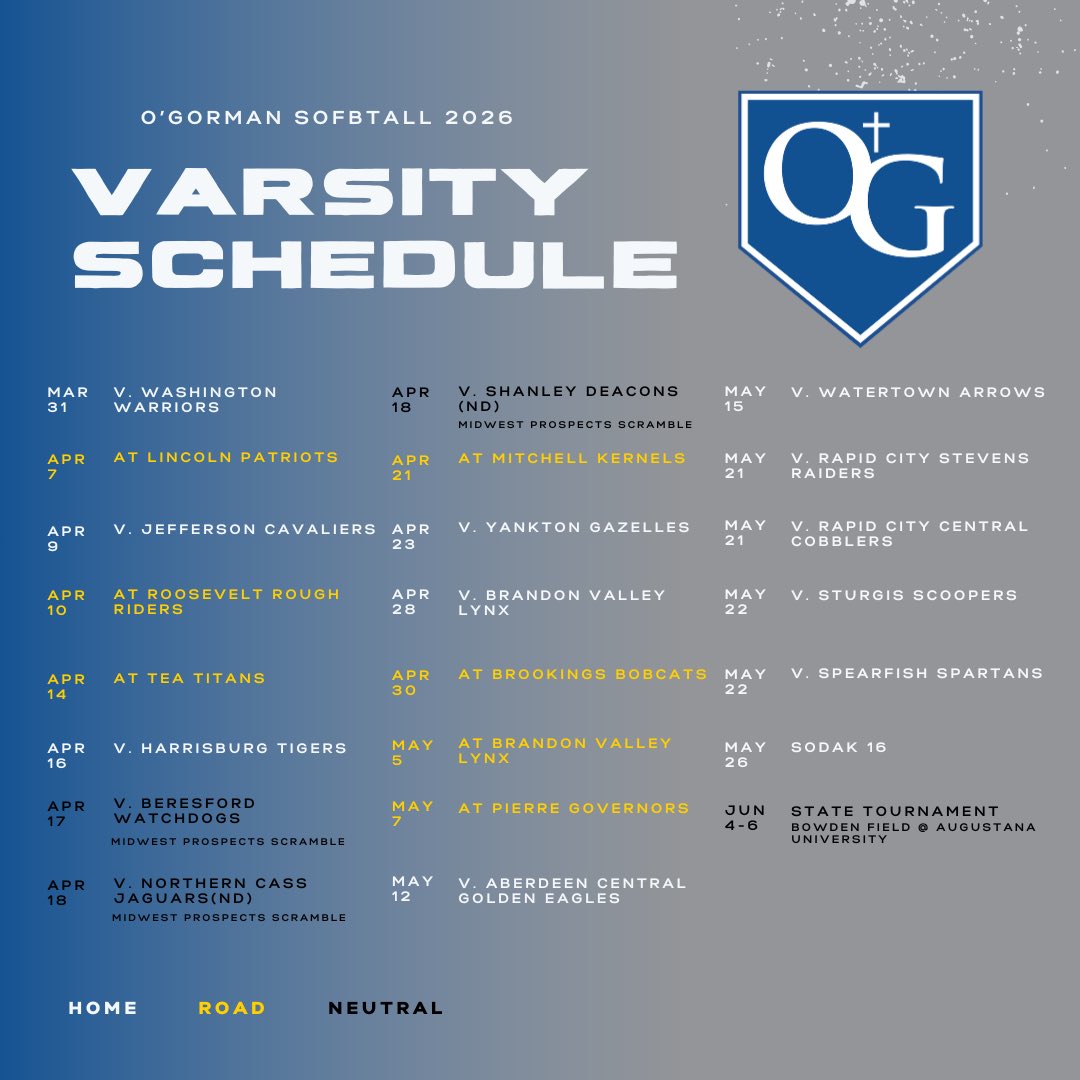 O’Gorman Softball tweet media