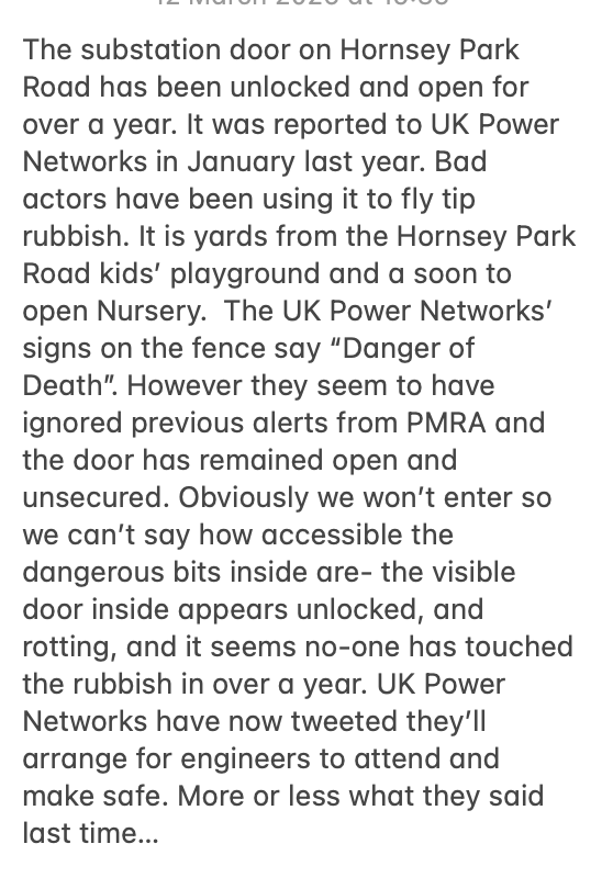 PeepODaze's tweet photo. @perayahmet @parksidemalvern @UKPowerNetworks @haringeycouncil https://t.co/aqdI1Wwrac