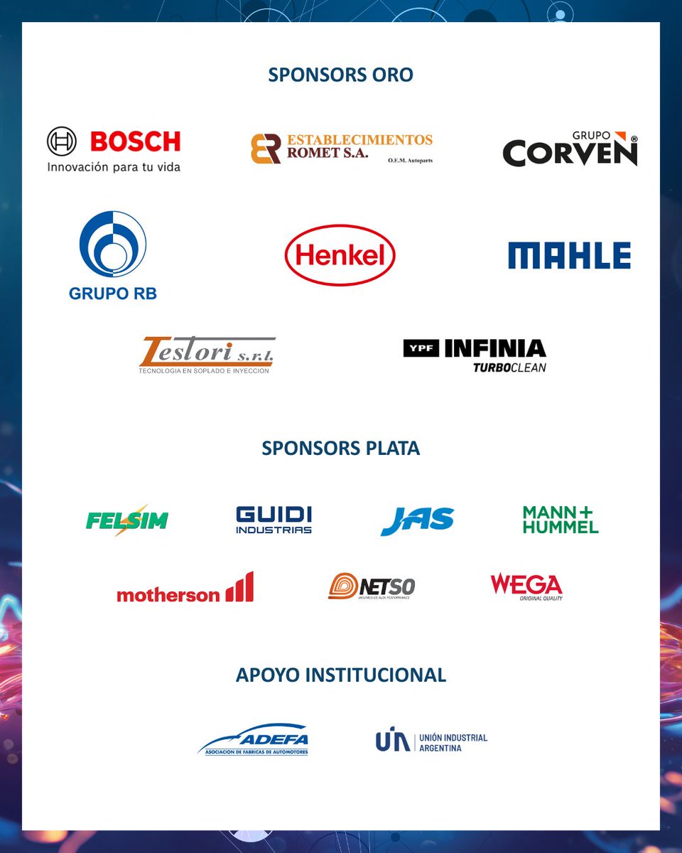 afac_autopartes's tweet photo. 📣 Se viene el Encuentro de la Industria Automotriz 2026 “La búsqueda de consensos para una actividad productiva sostenible”, en el marco de @AutomechanikaBA 

#EncuentroIndustriaAutomotriz2026 #Networking
#AFAC #AutopartesArgentinas https://t.co/rFSIBk9iH6