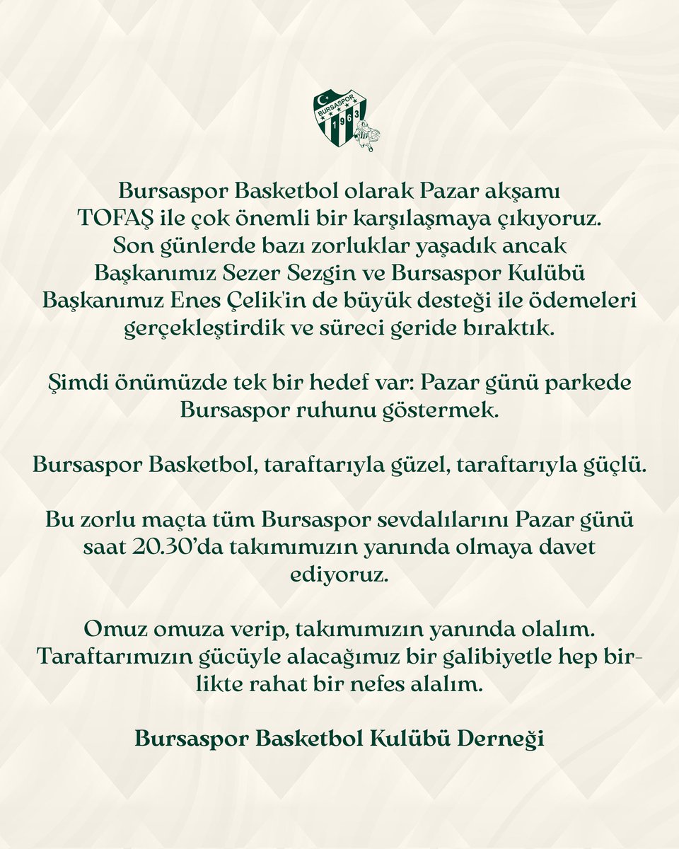 Bursaspor Basketbol tweet media