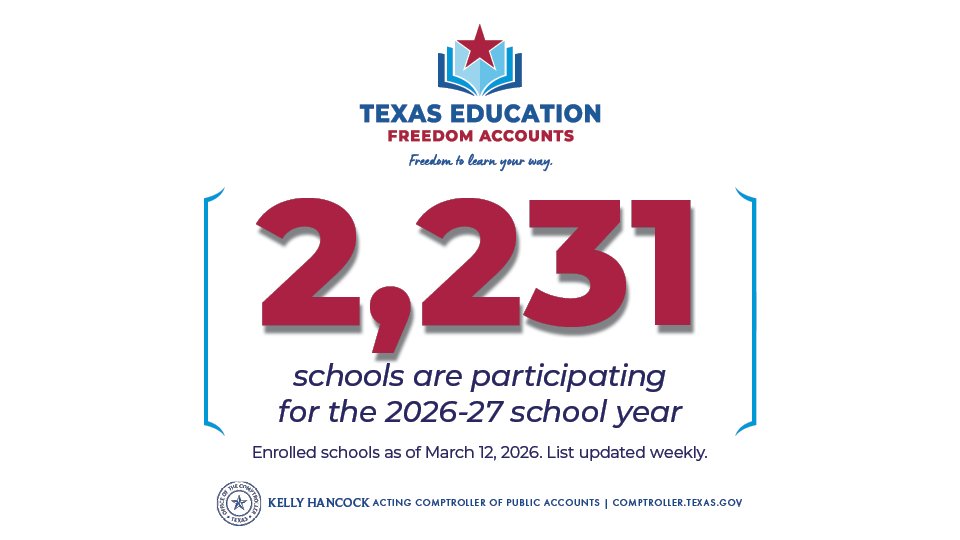 Texas Comptroller tweet media