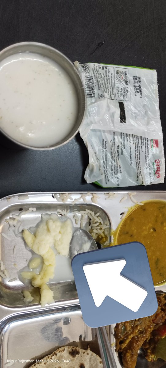 ImGajendrakumar's tweet photo. @Amul_Coop 
I purchased this "Amul Tadka Chaas Probiotic" on 11.03.2026, after opening the packing i saw something thick (seems like butter) material inside. I never experienced things like this with any brand's (saras, amul, mother dairy)  Chaas.
How safe is this for health? https://t.co/aAfna0d33c