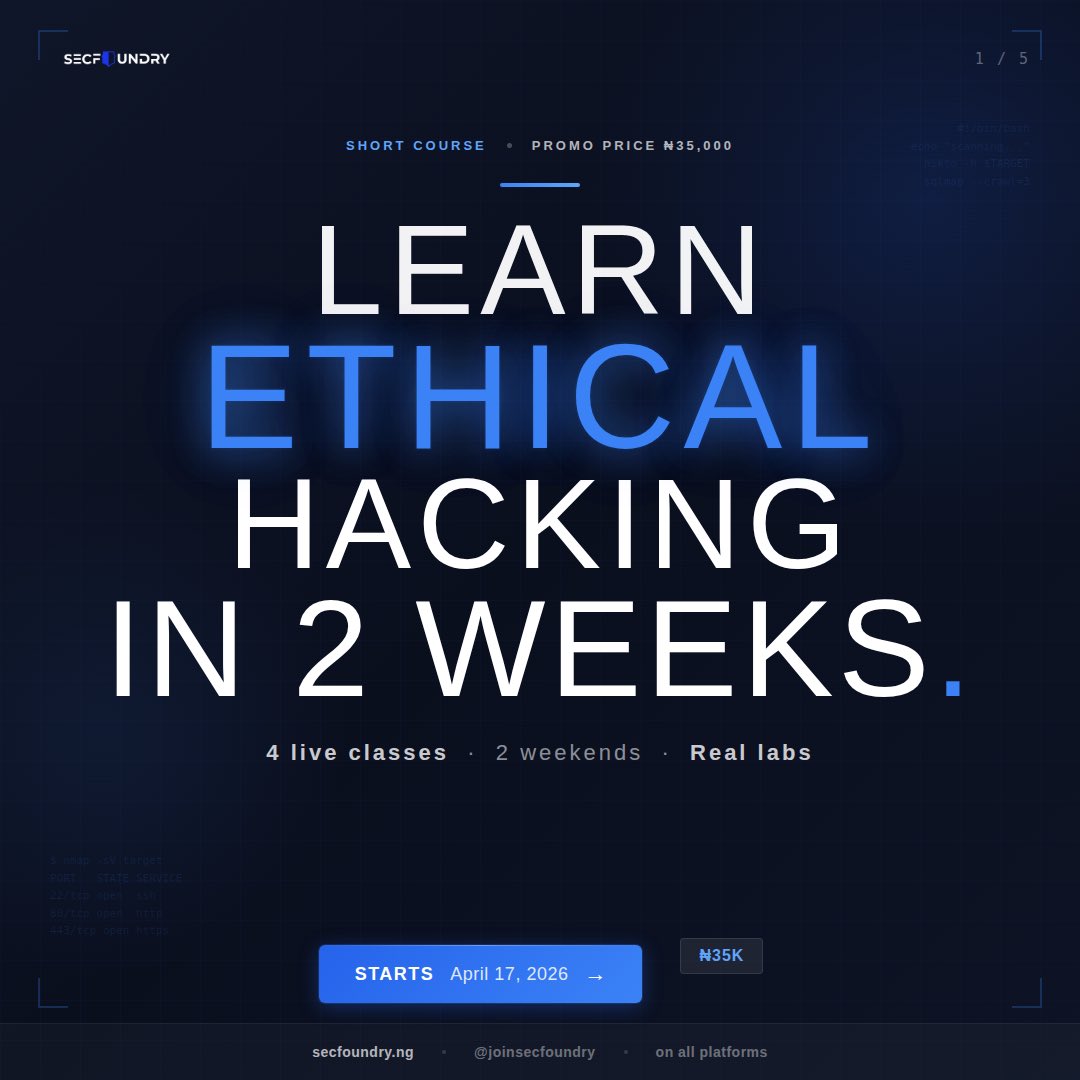 SecFoundry tweet media