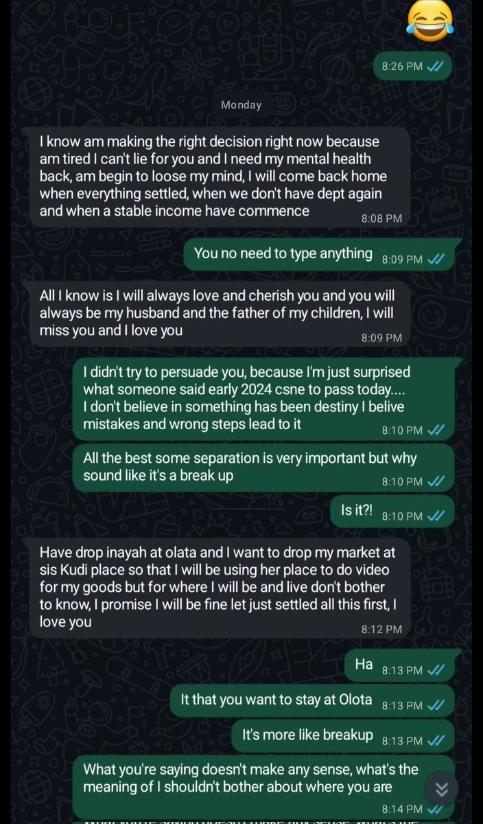 guzu_p's tweet photo. A follower of mine sent me a dm narrating the change in behavior his wife started exhibiting when he started experiencing financial difficulties and later went in debts. He later forwarded me the WhatsApp chat with his wife asking me if he was harsh.

She wasn't even willing to tell him her new location and want him to sort himself out by paying all the debts before she can come back home. This made me have a rethink about marriage.

It's not as if I haven't read worst in my dm but this really got me thinking.

I know every woman loves money but the fact the same women who swore during their wedding day to be by a man's side through thick and thin and good and bad moments are willing to leave you until you get your feet back before coming back to you made me ask myself if marriage is worth it.

Why i was so moved by the the dm is because I could relate because this can happen to anybody. This isn't the case of settling for a whore. It's a case in which any women generally can fit into.

As an average earner, I know nothing is guaranteed and I can experience financial difficulties in the future, so does it mean when I find myself in debts despite my past sacrifices for my wife and family, she'll want to leave it for only me to face and only willing to come back when I'm back to my feet?

Women will tell you today that they will stick with their man through thick and thin but we all know with women, it's easier said than done.

Even though I marry a feminine virgin, it doesn't guarantee she won't leave me during my downtime because every woman wants to enjoy financial freedom and there's this change in behavior, even the good women exhibit as soon as a man lost his shield of provision.

Marriage has always been considered as modern slavery for men where they spend their lives protecting and providing for a woman, sacrificing for her, putting her happiness first, and responsible for her needs. But the only reason men don't complain about it is as long as they slave themselves for the right woman.

But the truth is not until you experience financial difficulties as a family man, you'll never know your wife true form.

At the end of the day, the question that always comes to my mind is if all your sacrifices for decades can be forgotten over a temporary financial crisis and your wife is willing to leave you to battle your financial problems by yourself,

Is marriage still worth it in this generation?