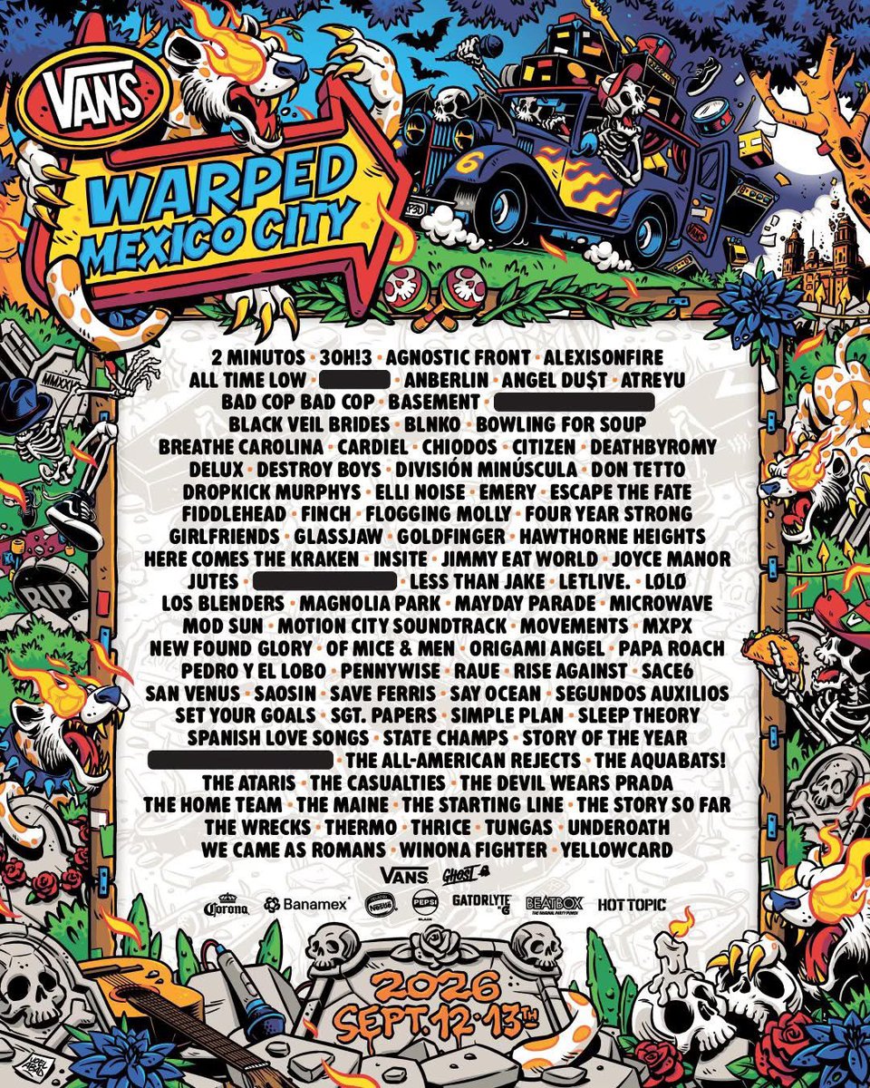 El Vans Warped Tour México revela casi la totalidad de su cartel con la incorporación de Arbelin, Finch, Mod Sun y The Home Team. 

Con estos anuncios, el lineup queda casi completo, aunque aún faltan cuatro bandas por revelarse.

¿Cual es tu top cinco que no te puedes perder?