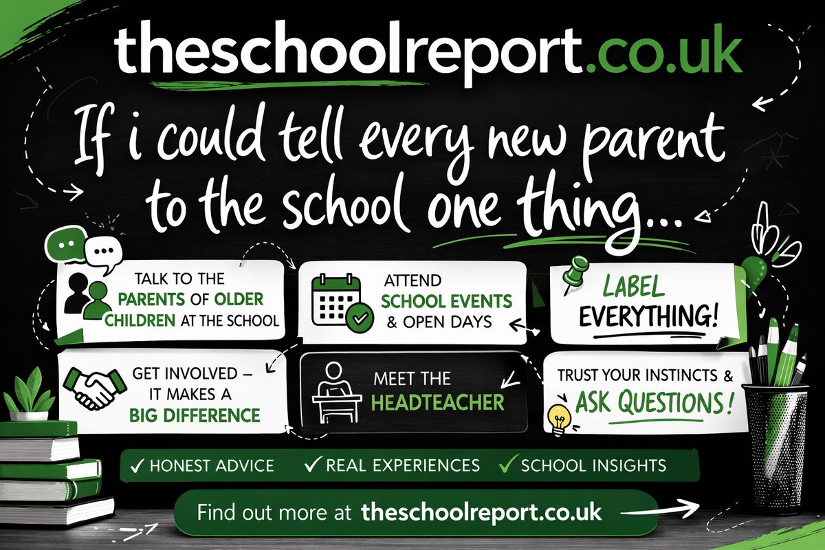 TheSchoolReport's tweet photo. What would you tell a new parent to the school? 
Share the advice you wish someone had given you, and help other families make more informed school choices. Visit the website to rate your school or leave your review.
Visit https://t.co/TWdDuIhQxl to join the conversation
#parents https://t.co/EJQ1RDFg7U