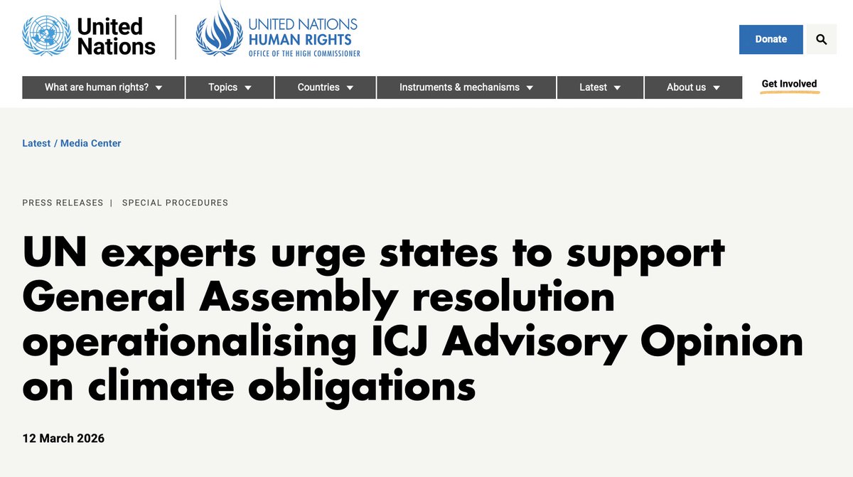 SR human rights & climate change, Elisa Morgera tweet media