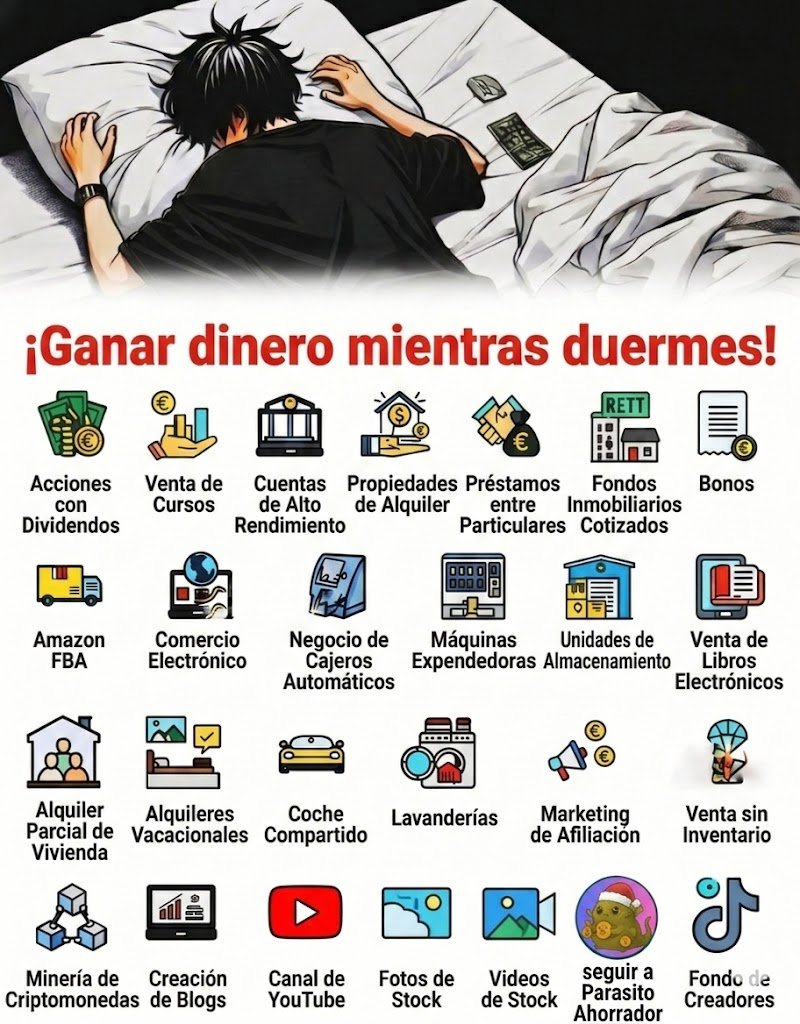 Ganar dinero mientras duermes es posible 👇