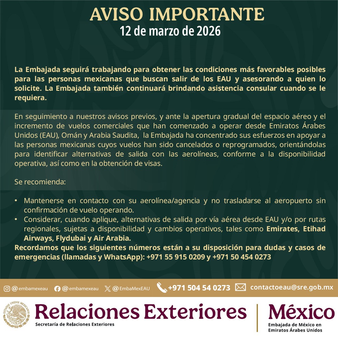 Embamex Emiratos Árabes Unidos tweet media