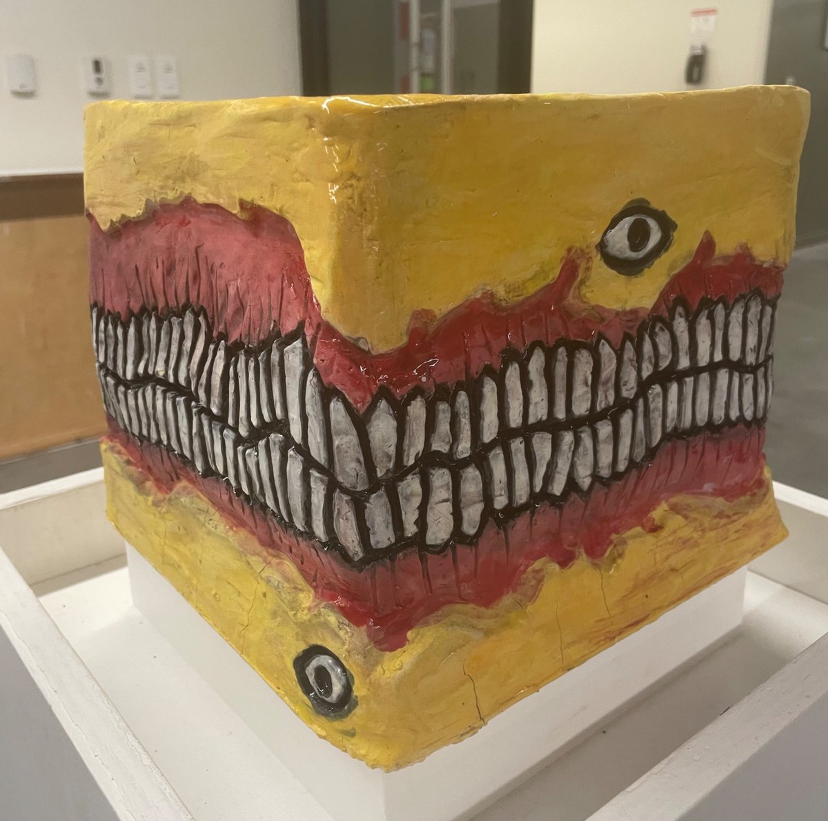 MegaKitty9's tweet photo. A while back I made a clay Flesh Panopticon. 
It was intended as a tissue box but ended up too big. 
#Ultrakill #fanart https://t.co/CfE5di1h5w