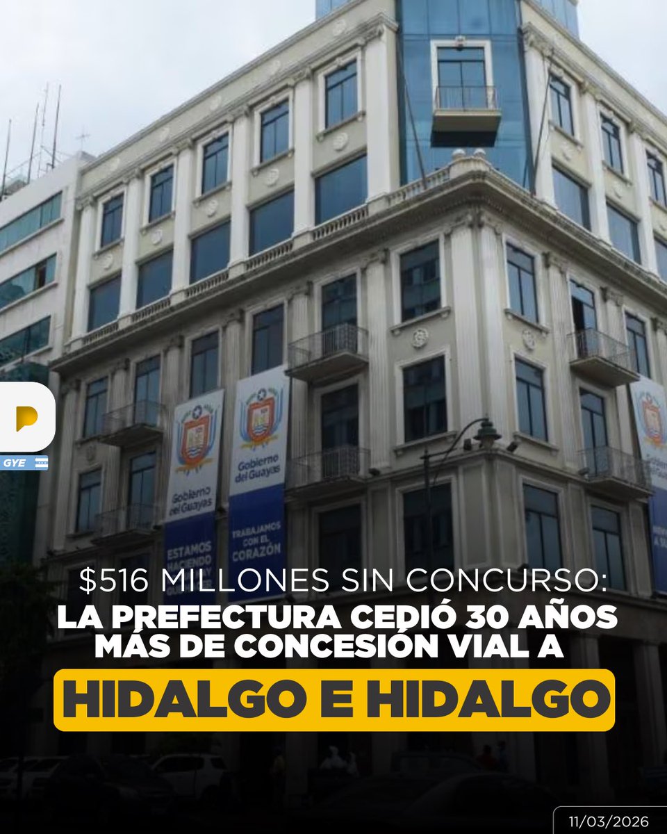 1/3 📻 Sr.Viceprefecto <a href="/CarlosGSerranoB/">Carlos Serrano</a> :nuevamente lo invito a un debate de altura para que Ud procure explicar cómo es que con un simple informe de 5 páginas de la Dirección de Concesiones,el Consejo Provincial del Guayas extendió 30 años las concesiones viales.<a href="/LaPosta_Ecu/">La Posta</a>