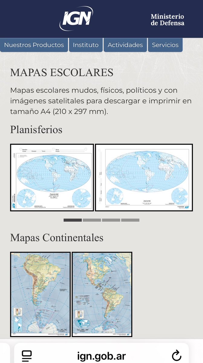 🌎MAPAS GRATIS PARA IMPRIMIR**
En la página del Instituto Geográfico Nacional!
Acá todos los mapas: 

ign.gob.ar/AreaServicios/…