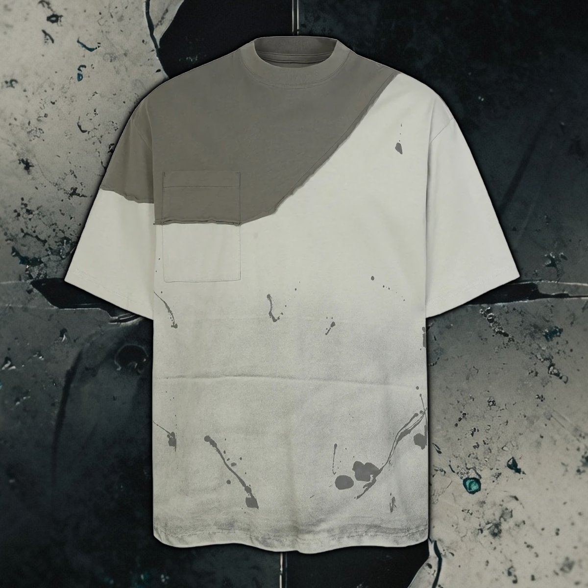 cloutcollection's tweet photo. Two-Tone Frayed Cotton T-Shirt