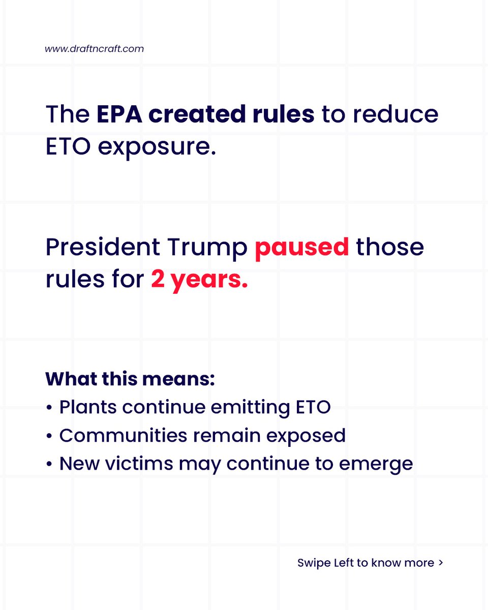 draftncraft's tweet photo. Ethylene Oxide (EtO) is used to sterilize medical equipment—but the EPA classifies it as a human carcinogen. Long-term exposure is linked to lymphoma, leukemia, and breast cancer. Since then, #EtOLitigation has surged. Learn more: https://t.co/WzWMIEiWfI https://t.co/0bqFeWY6Mq