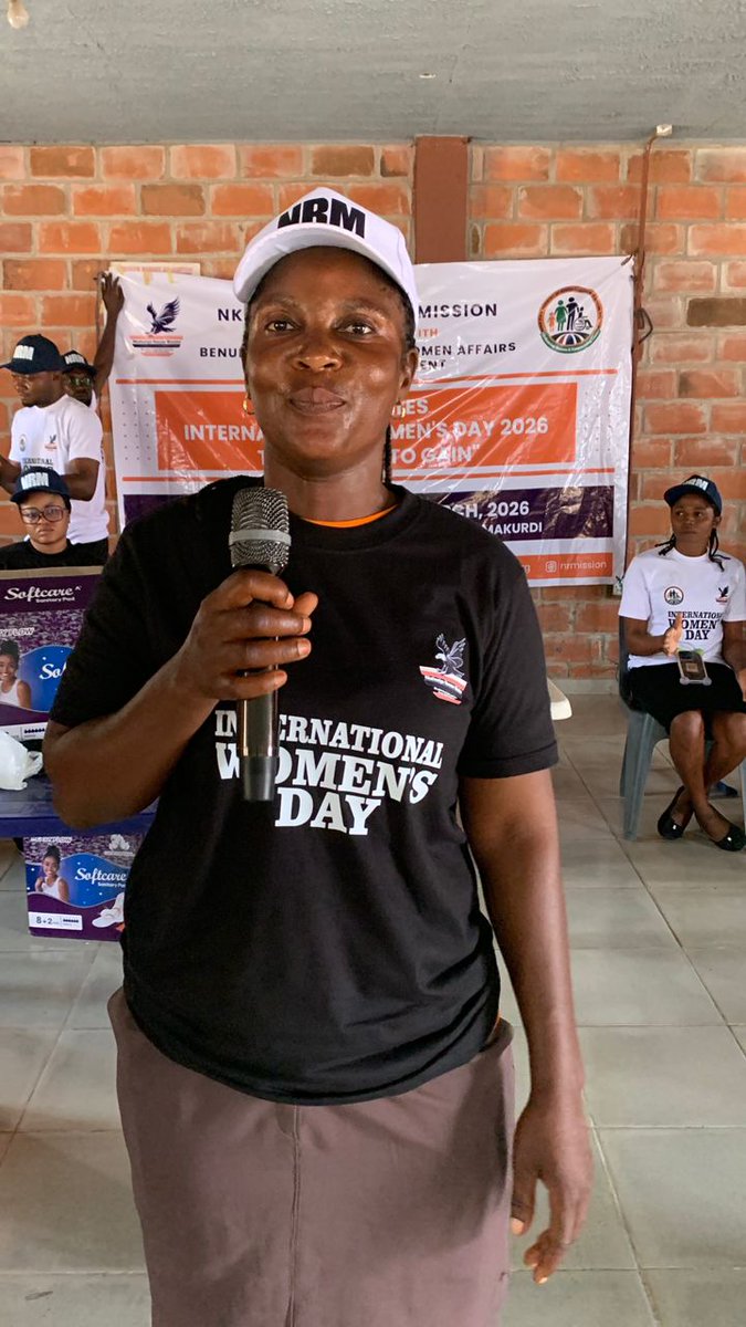 RescueNrm's tweet photo. @RescueNrm Benue office in collaboration with the Benue State Ministry of Women Affairs and Social Development, celebrated International Women's Day 2026 themed “Give to Gain” with women and adolescent girls at the International Market IDP Camp in Makurdi. https://t.co/v0mBwGThja