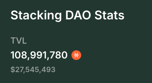 Stacking DAO tweet media