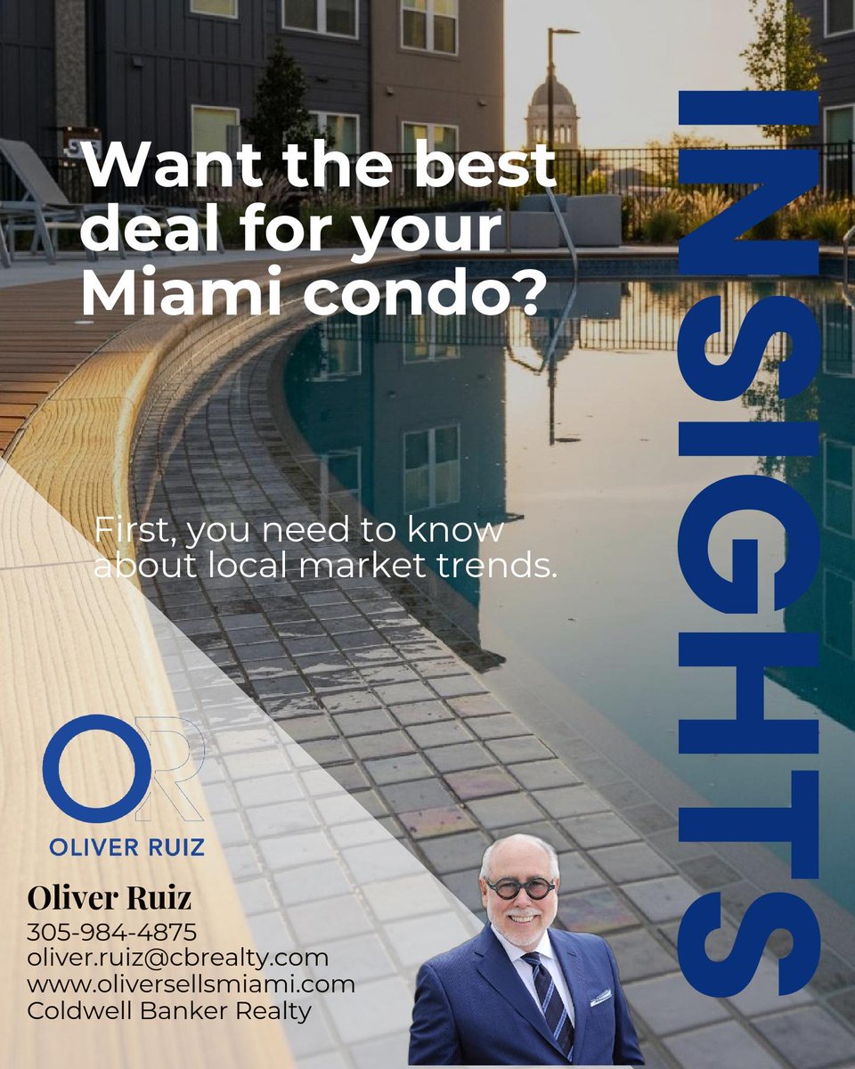 brokeroliver's tweet image. Want the best deal for your Miami condo? 🏙️ Understand local market trends and negotiate like a pro! Tip: Timing is everything. Know when buyers are hungry for deals and position your home as the top choice. Got questions? Let’s make your sale sizzle! #MiamiRealEstate