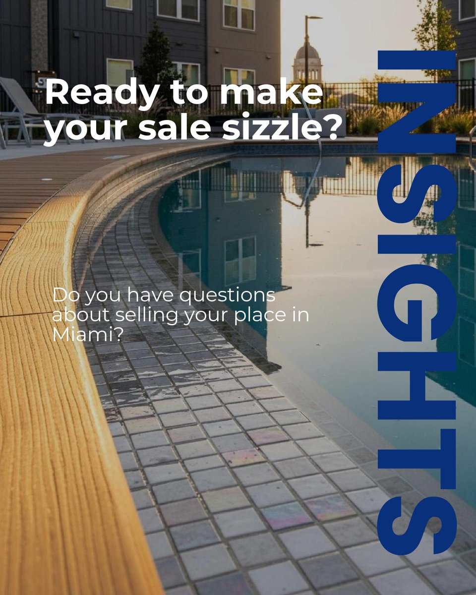 Want the best deal for your Miami condo? 🏙️ Understand local market trends and negotiate like a pro! Tip: Timing is everything. Know when buyers are hungry for deals and position your home as the top choice. Got questions? Let’s make your sale sizzle! #MiamiRealEstate