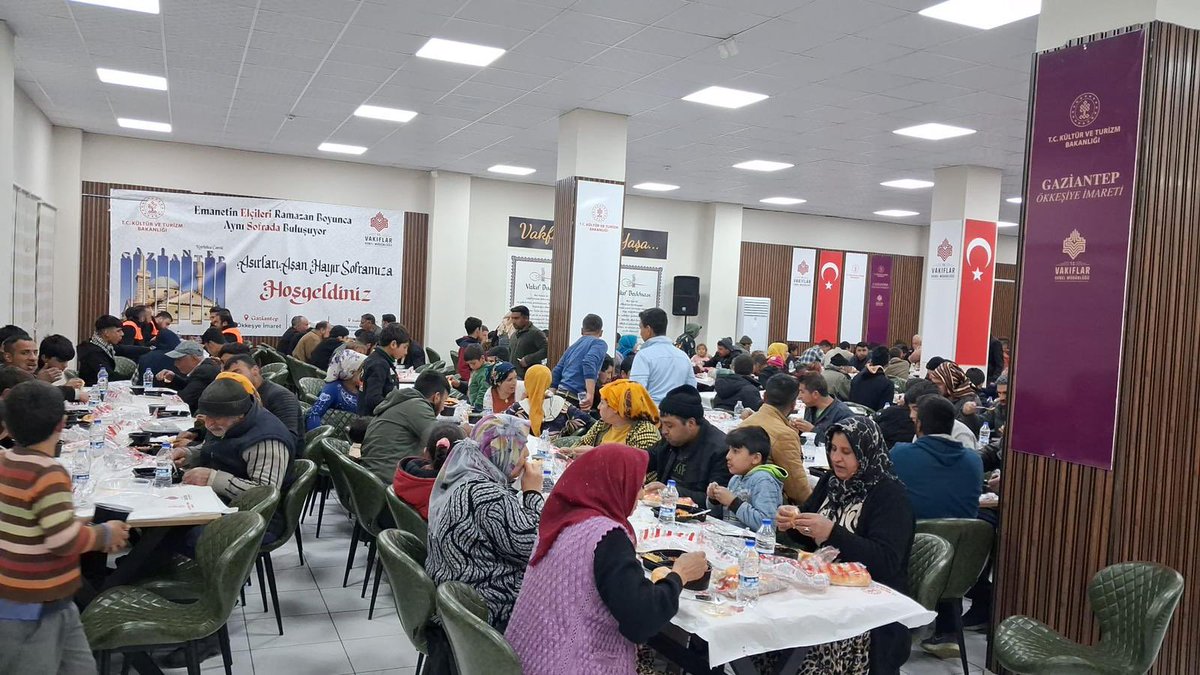 🌙 Emanetin Elçileri Ramazan Boyunca Aynı Sofrada Buluşuyor…

Gaziantep Vakıflar Bölge Müdürlüğü olarak, ecdadımızdan miras kalan asırlık vakıf geleneğini #Gaziantep #Kahramanmaraş ve #Kilis’te kurduğumuz iftar sofralarında yaşatıyoruz.

Katılım sağlayan tüm hemşerilerimize