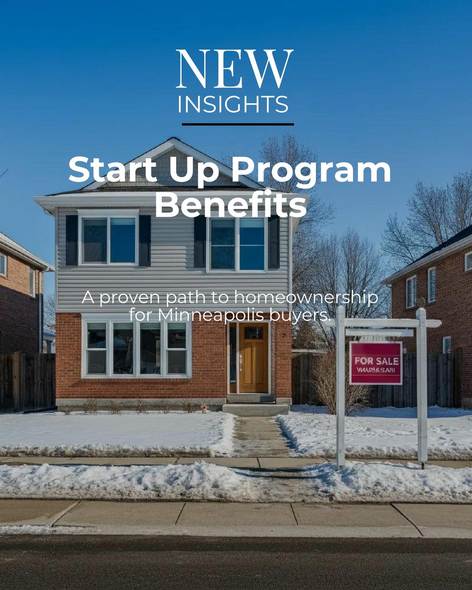 AlekPloetz's tweet photo. The Start Up program offers 3% down loans for Minneapolis buyers earning up to $134,800. It is a proven path to homeownership in our local market. 🏠

Have you checked your eligibility yet? https://t.co/jYeir43f2x