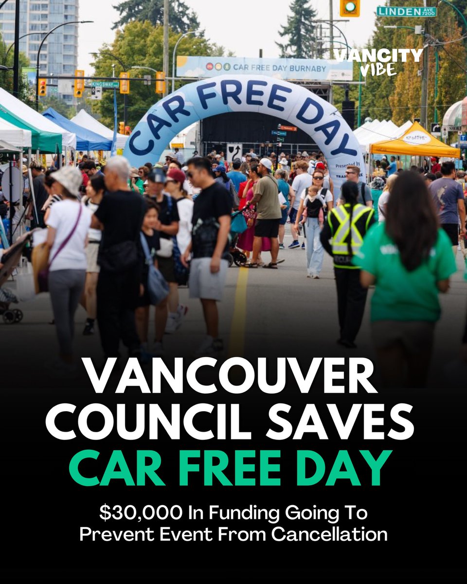 VancityV's tweet photo. Vancouver City Council has unanimously approved $30,000 in funding to help save the city’s popular summer street festivals. 🎉

Councillors Lucy Maloney and Sean Orr brought forward an urgent motion to secure funding — and council backed it unanimously.

#Vancouver #CarFreeDay https://t.co/P91fFXsyv7