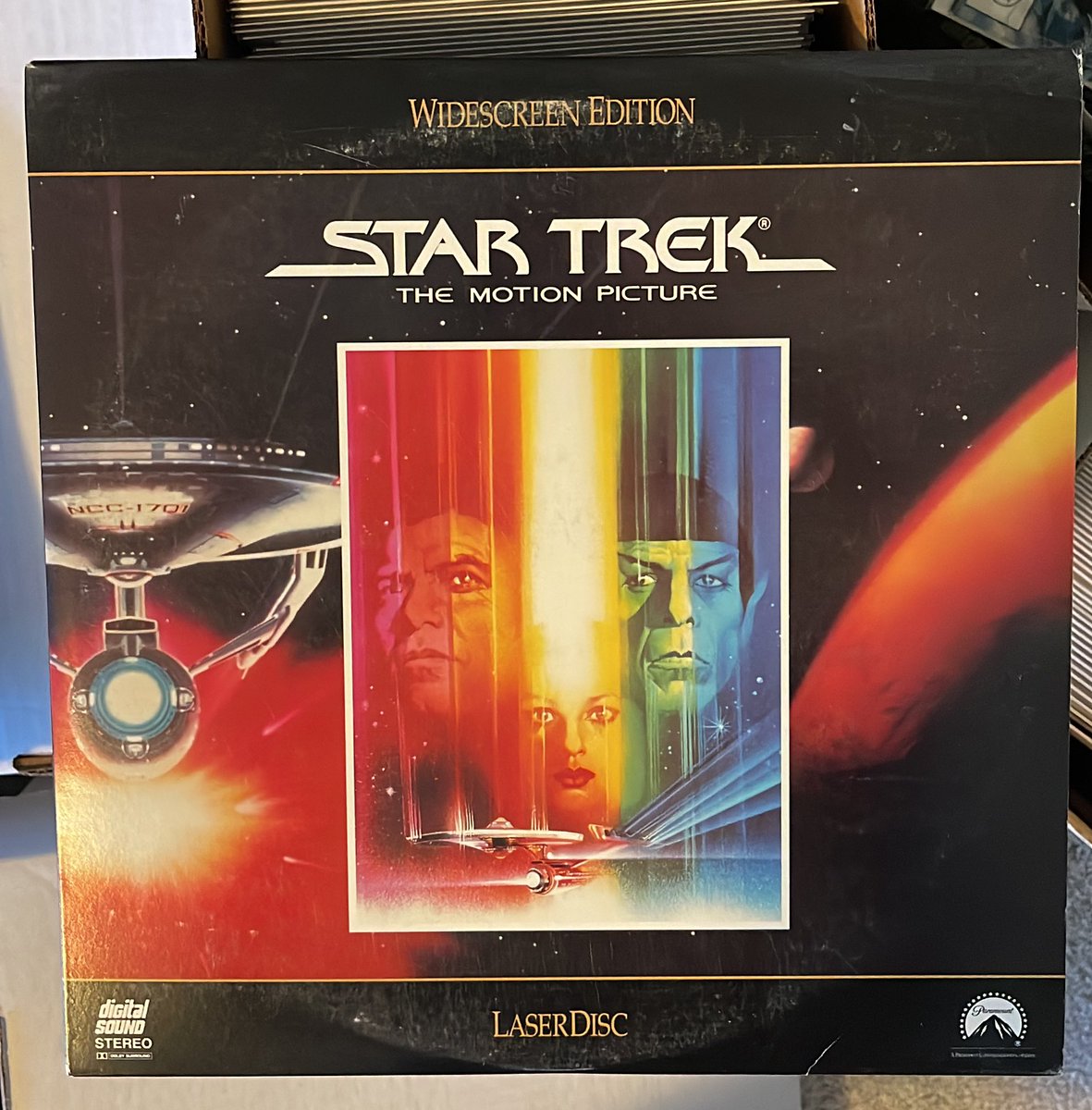 rholmes0520's tweet photo. On today’s Trek-at-noon, from the vaults, it’s my laserdisc wide screen edition of my fav, Star Trek The Motion Picture! If only I still had a player (son has it)… #PhysicalMedia #laserdisc #StarTrek #STTMP @CanaDaBear1701 @olifischer2 @Apollokid3000 🖖🏻 https://t.co/wtUY8a7U9g