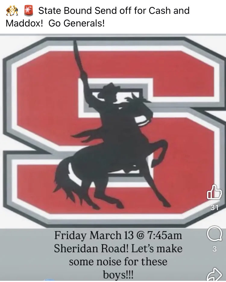 Sheridan High School (@sheridangeneral) on Twitter photo 