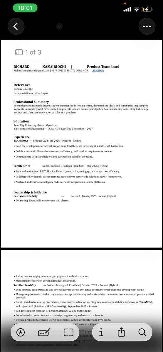 guiltysoul5691's tweet photo. Looking for SIWES internships paying  over 200k+ in Product Mgmt, Tech Consulting, Market Research, Business Strategy, Stakeholder Mgmt, Process Optimization and so on within this category. If your company is hiring, let’s talk!
Richardkamsiriochi@gmail.com https://t.co/bMF1y8uQhO