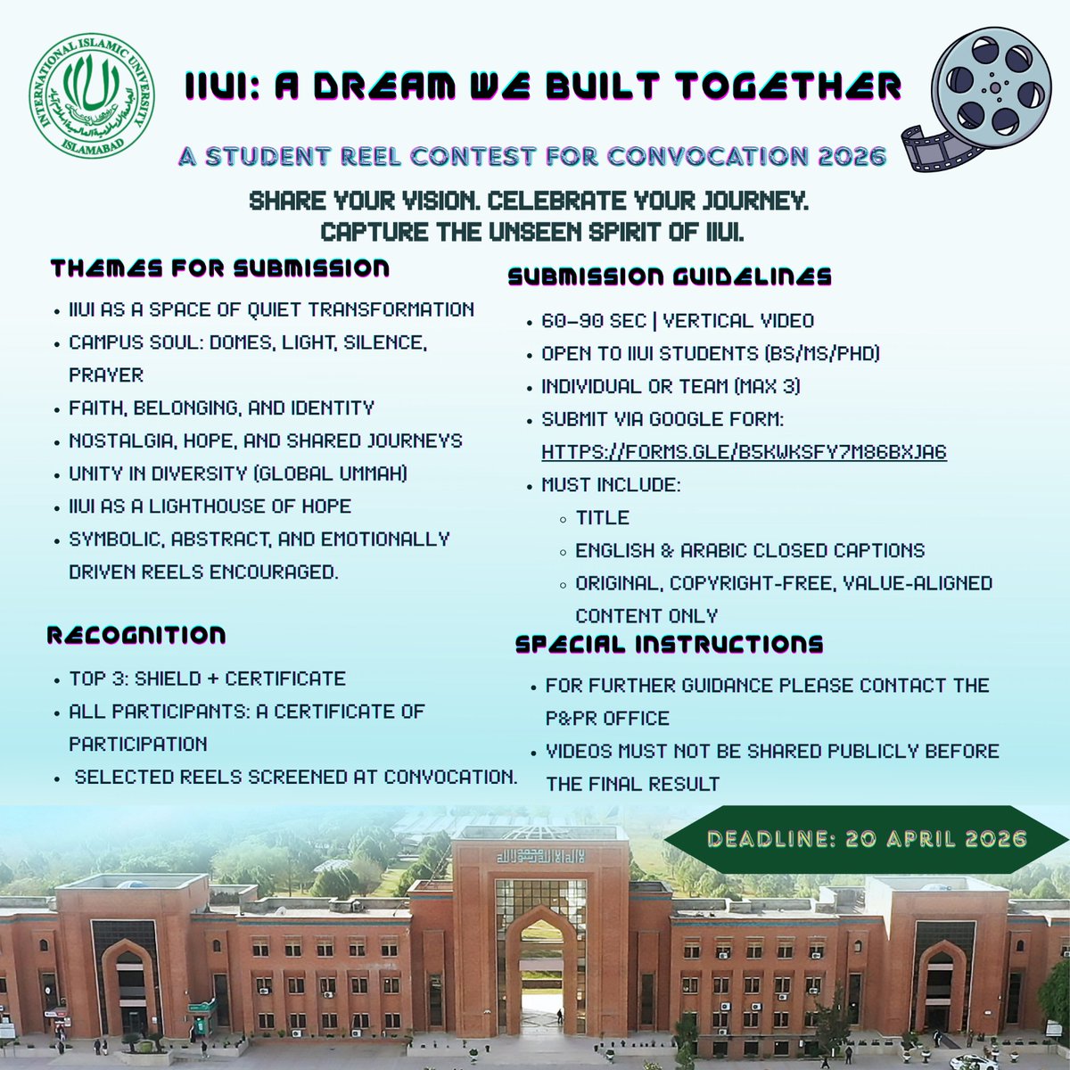 International Islamic University Islamabad (IIUI) tweet media