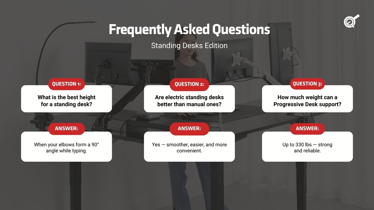 ProgressiveDesk's tweet image. Got questions about standing desks? We’ve got answers.
Better posture. Smoother movement. Smarter workdays. ⚙️
Explore Progressive Desk:
🔗hubs.la/Q045HZYr0
#StandingDesk #SmartWorkspace #ErgonomicDesign