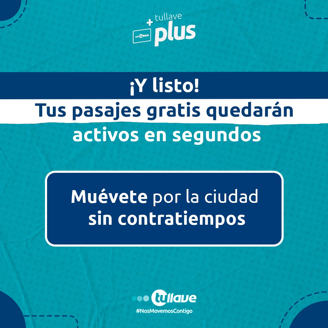 Tarjeta tullave plus tweet media