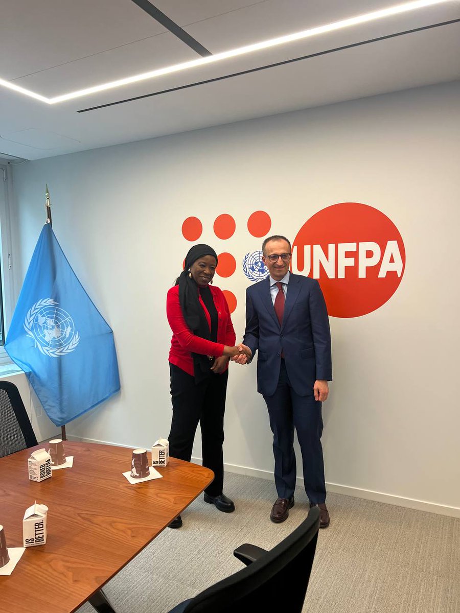 MLSA_Armenia's tweet photo. Productive meeting in New York between @ArsTorosyan &amp; @UNFPA’s Diene Keita. Focused on advancing gender equality, demographic stability and women’s economic empowerment in Armenia https://t.co/wRo5UiB0cM