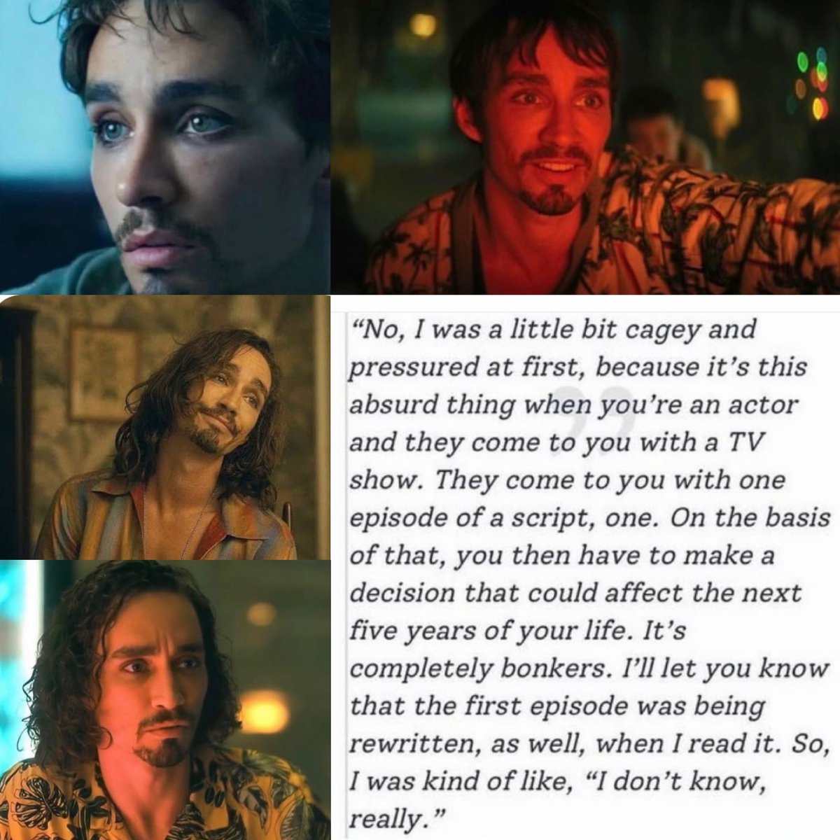 Throwing it back to when Robert Sheehan had to decide whether to accept the role of Klaus in The Umbrella Academy. He was right about the ‘five years of your life’ in fact it was even longer ©️Netflix/RTE