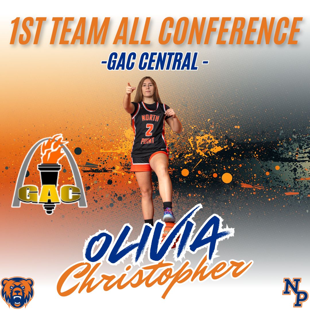 Congratulations <a href="/OliviaC2026/">Olivia Christopher</a> on making 1st Team All-Conference! Great job Liv! #BballFamily