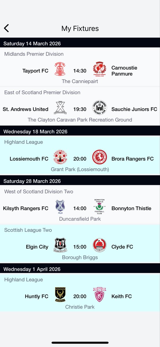 Looking forward to Saturday unbelievably my first new stadium of the year and hopefully get a double with <a href="/TayportFootball/">Tayport Football Club</a> v <a href="/TheGowfers/">Carnoustie Panmure FC</a> and <a href="/standrewsutdfc/">St Andrews United</a> v <a href="/sauchieofficial/">Sauchie Juniors FC</a>!